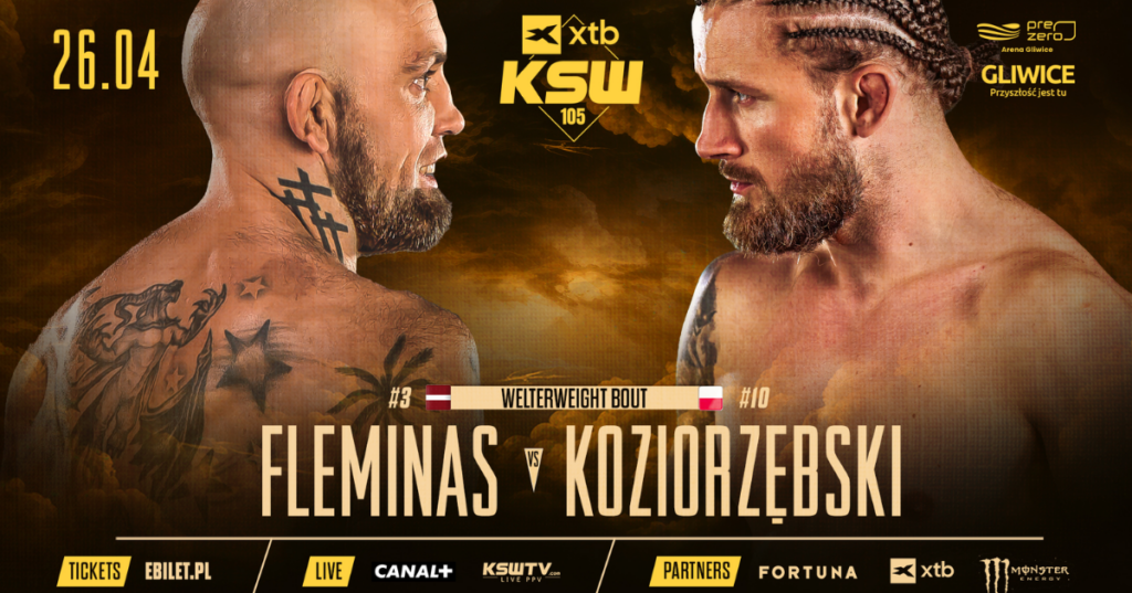 Madars Fleminas kontra Kacper Koziorzębski na KSW 105 w Gliwicach