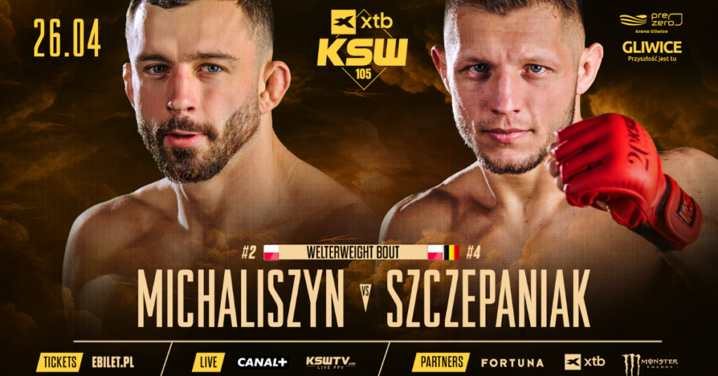 Starcie czołowych polskich półśrednich dodane do karty walk XTB KSW 105!