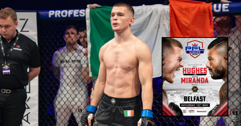 Paul Hughes kontra Bruno Miranda w walce wieczoru PFL Belfast