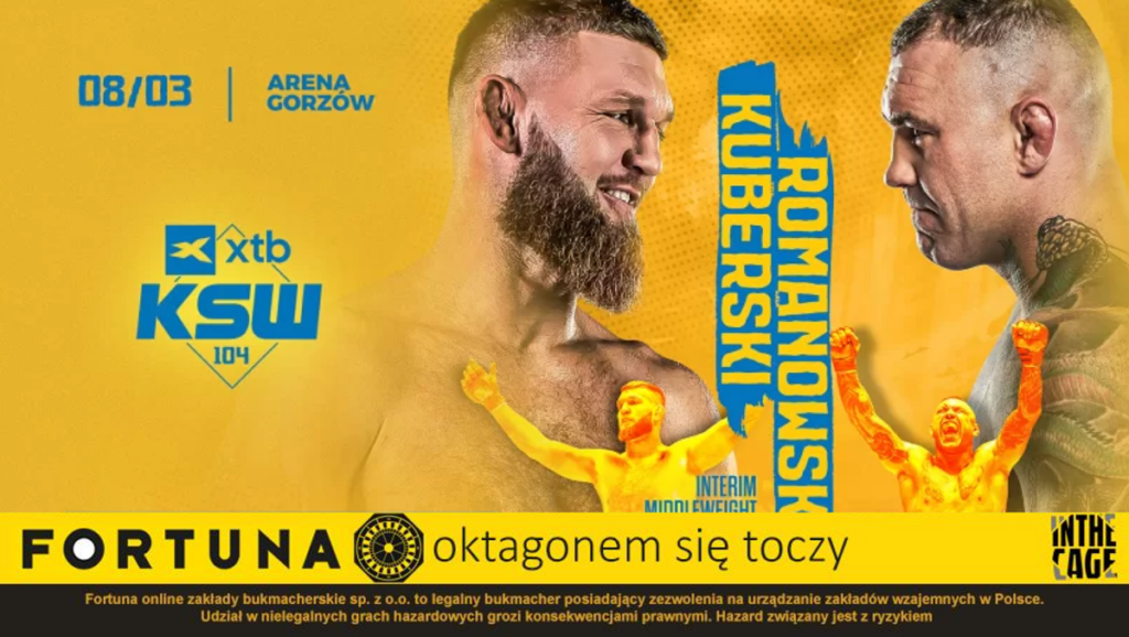 KSW 104 – typowanie całej karty najbardziej polskiej gali od lat. PROMKA od Fortuny!