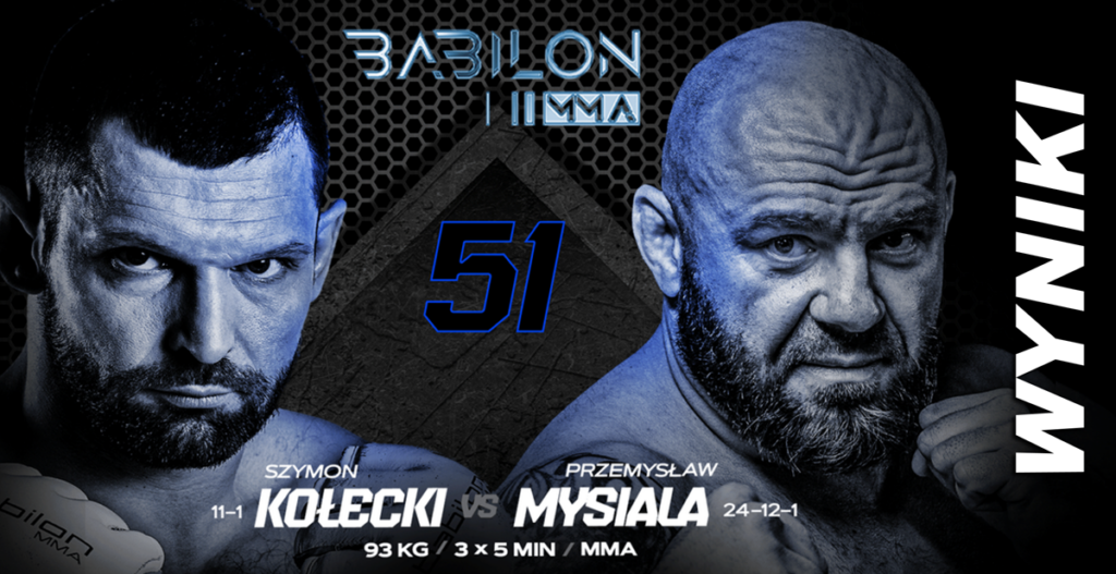 Babilon MMA 51 – wyniki. Szymon Kołecki z kolejnym pewnym zwycięstwem