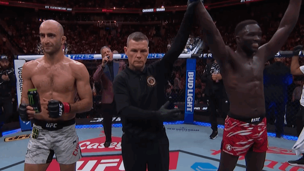 UFC Kansas City: David Onama pokonuje Gigę Chikadze po wyrównanym boju
