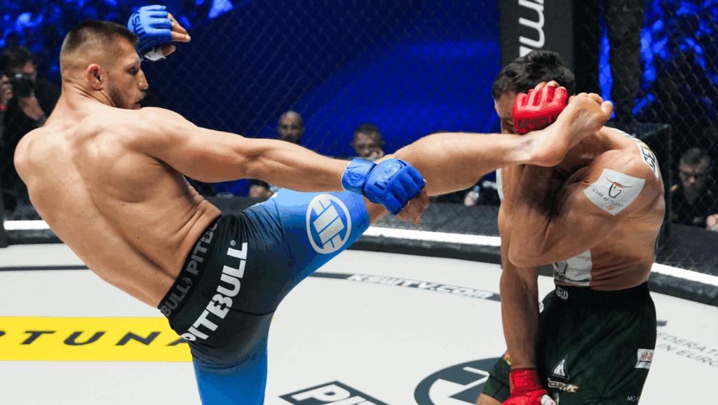 XTB KSW 105: Artur Szczepaniak znokautował Michaliszyna wysokim kopnięciem! [WIDEO]