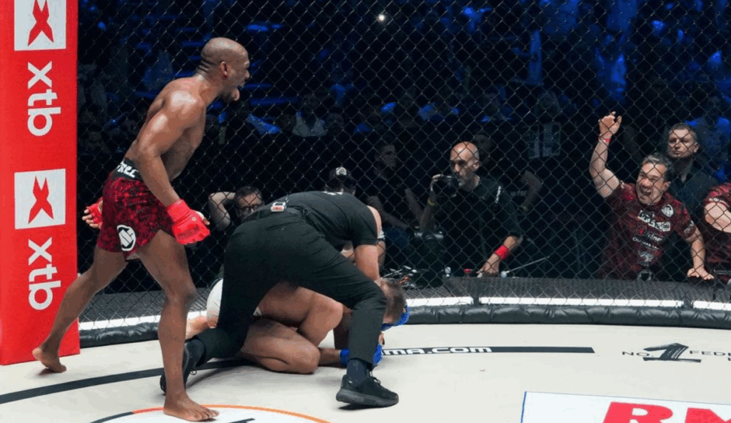 XTB KSW 106: Nahaye powrócił z dalekiej podróży i ciężko znokautował Kacprzaka! [WIDEO]