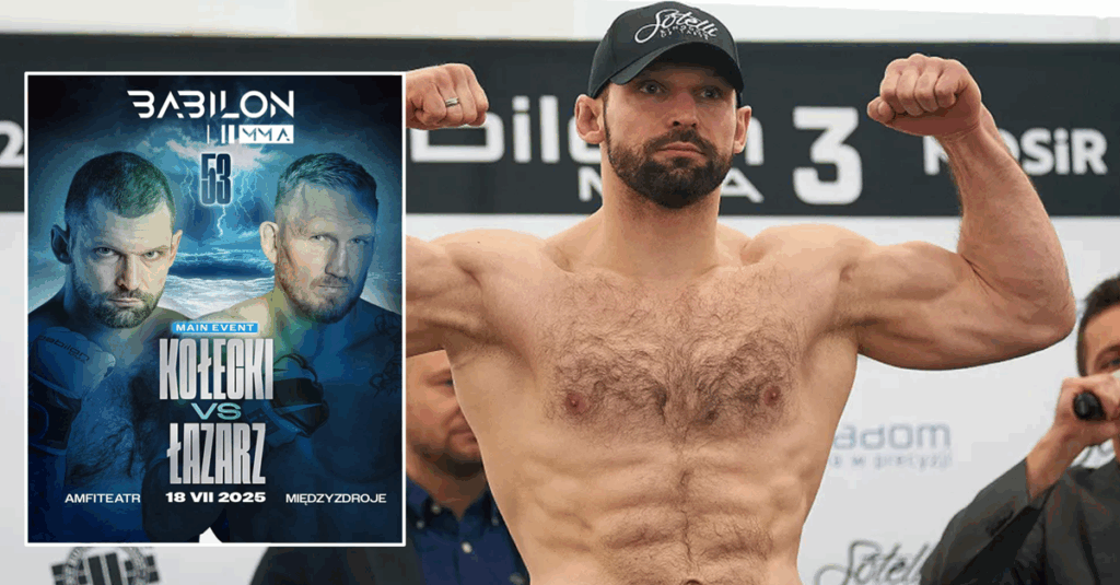„Liczę na 5 rund o pas” – Szymon Kołecki o walce z Marcinem Łazarzem na Babilon MMA 53