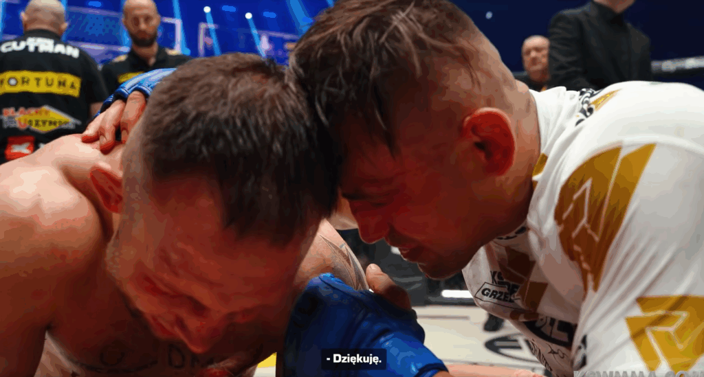 Co powiedział Grzebyk do „Bartosa” po walce na KSW 105? Zaskakujące słowa [WIDEO]