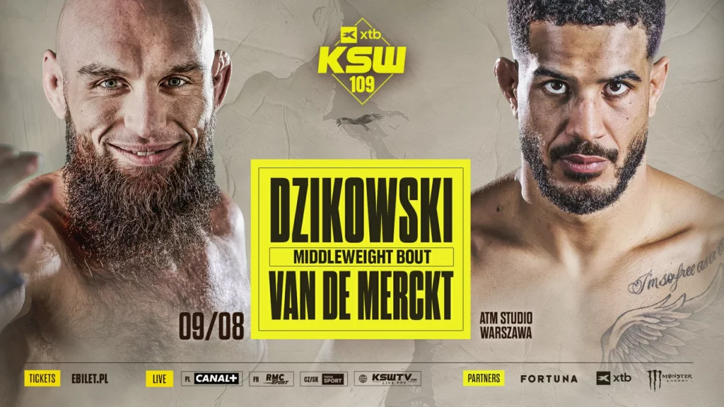 Dzikowski i Van De Merckt zmierzą się podczas gali XTB KSW 109