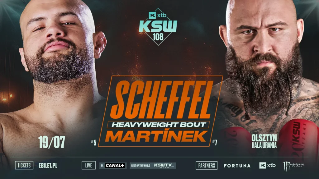 Scheffel vs. Martinek na gali XTB KSW 108 w Olsztynie
