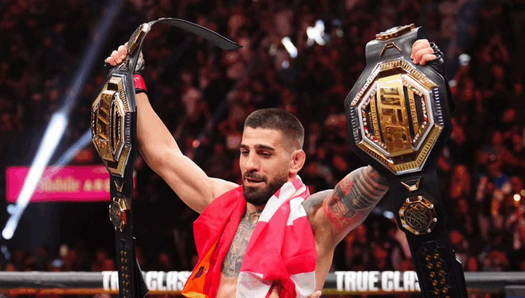 Ilia Topuria nowym królem UFC. Potężny nokaut zapewnił mu status numeru jeden P4P