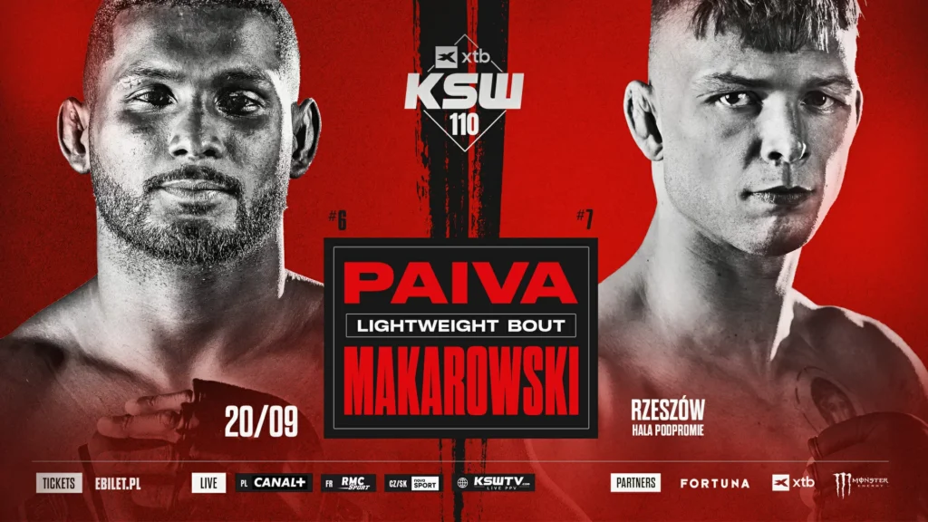 Mateusz Makarowski zmierzy się z Welissonem Paivą na gali XTB KSW 110