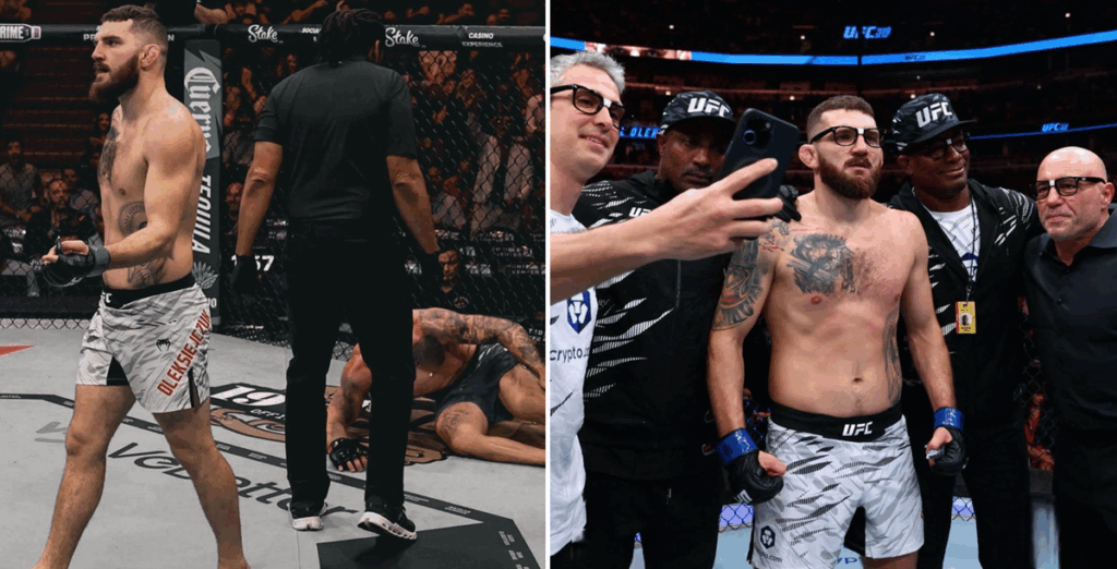 UFC 319: Michał Oleksiejczuk znokautował Geralda Meerschaerta w 1. rundzie! [WIDEO]