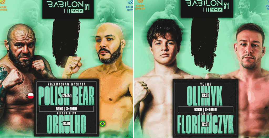 Kolejne walki dodane do karty Babilon MMA 54