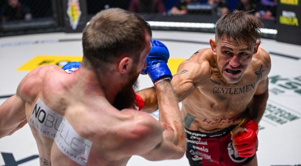 XTB KSW 110: Muslim Tulshaev znokautował Andrzeja Grzebyka po niesamowitej rundzie [WIDEO]