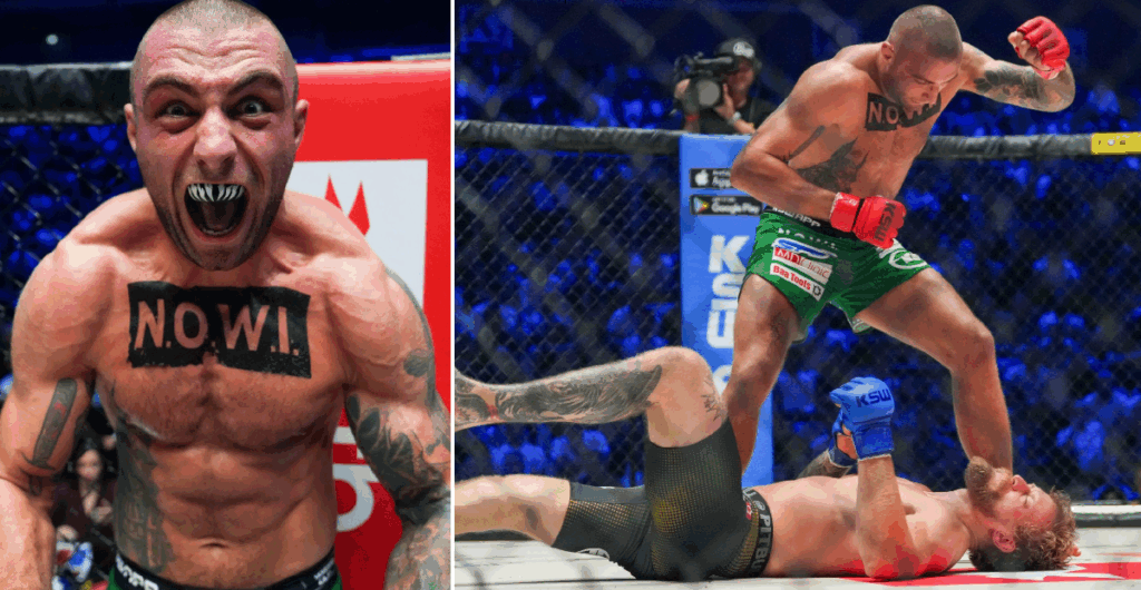 XTB KSW 110: Sergiusz Zając brutalnie znokautował Mariusza Książkiewicza [WIDEO]