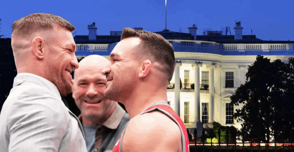 Conor McGregor ogłasza walkę z Michaelem Chandlerem na gali UFC w Białym Domu Conor McGregor ogłasza walkę z Michaelem Chandlerem na gali UFC w Białym Domu