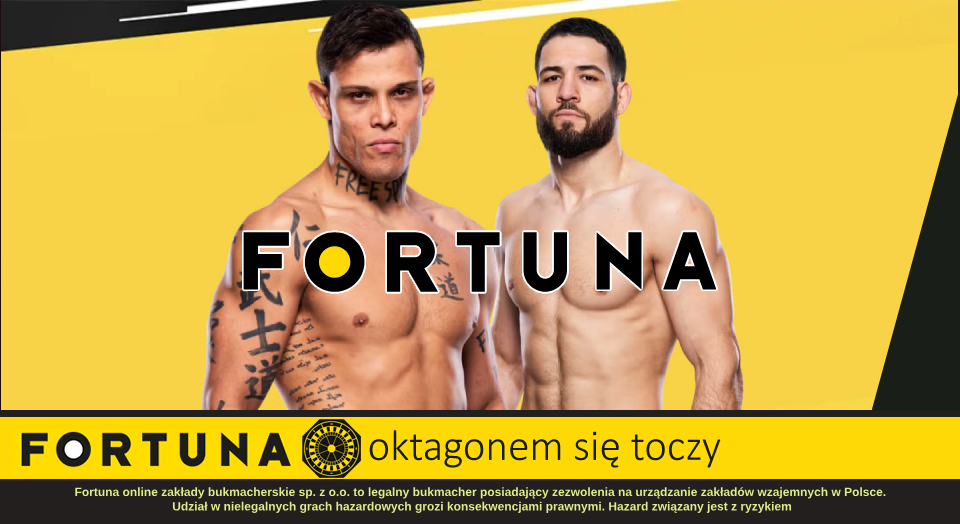 Imavov czy Borralho? Typujemy walkę wieczoru UFC Paris. Ostatnia szansa na zgarnięcie bonusu od Fortuny!