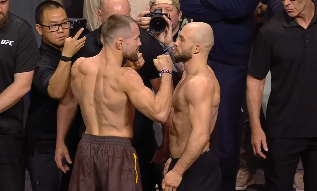 Mateusz Rębecki twarzą w twarz z Ludovitem Kleinem przed UFC 321 [WIDEO]