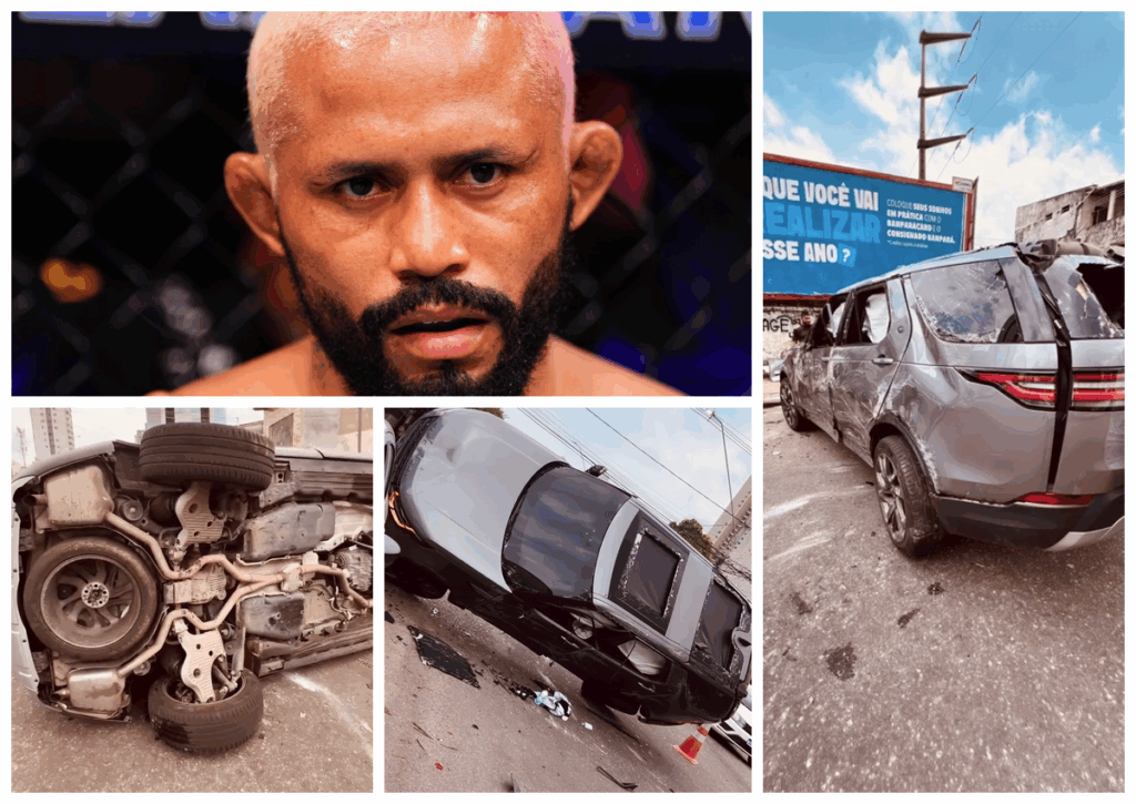 Deiveson Figueiredo cudem uniknął tragedii. Samochód byłego mistrza UFC zniszczony po dachowaniu Deiveson Figueiredo cudem uniknął tragedii. Samochód byłego mistrza UFC zniszczony po dachowaniu