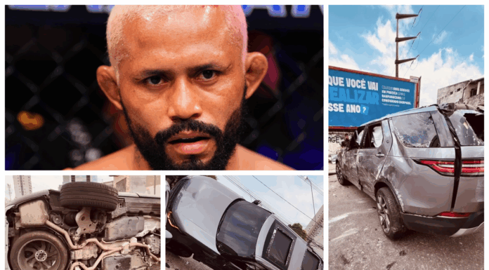 Deiveson Figueiredo cudem uniknął tragedii. Samochód byłego mistrza UFC zniszczony po dachowaniu