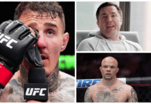 Chael Sonnen i Anthony Smith krytykują Toma Aspinalla po UFC 321. „Jesteś mistrzem wagi ciężkiej, musisz walczyć z jednym okiem”