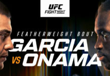 UFC Fight Night: Garcia vs. Onama – karta walk. Gdzie i jak oglądać?