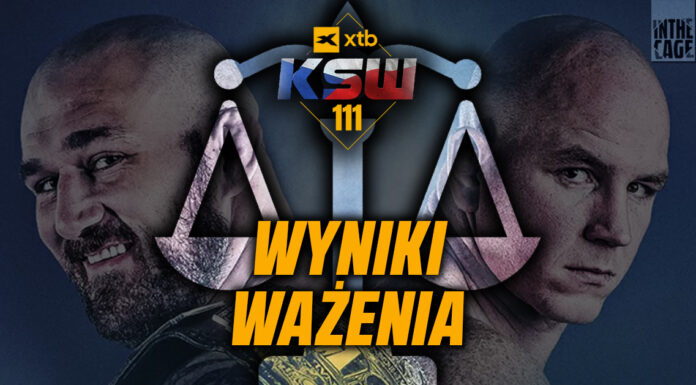 XTB KSW 111 – wyniki ważenia