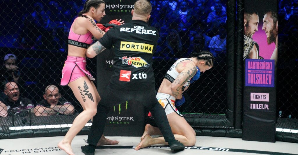 XTB KSW 111: Laura Grzyb błyskawicznie nokautuje Karolinę Vankovą! [WIDEO]