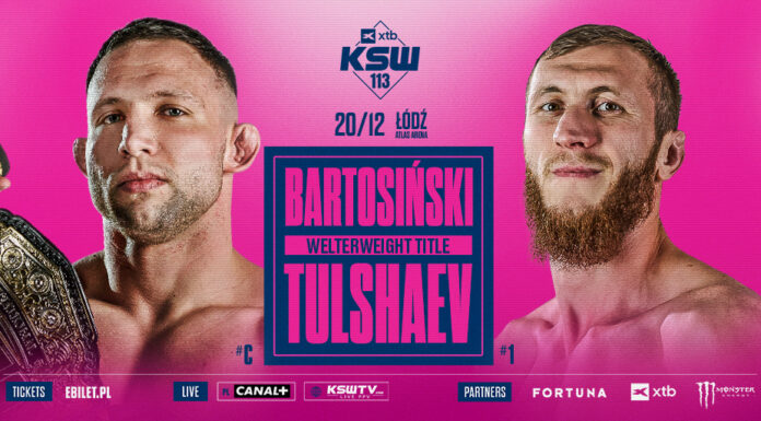 Nie Parnasse, a Tulshaev! Adrian Bartosiński poznał nazwisko rywala na KSW 113 w Łodzi