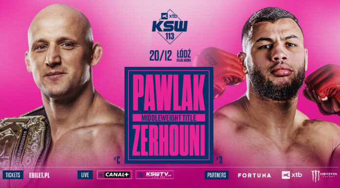 Pawlak vs. Zerhouni! Mistrzowskie zderzenie na gali XTB KSW 113 w Łodzi
