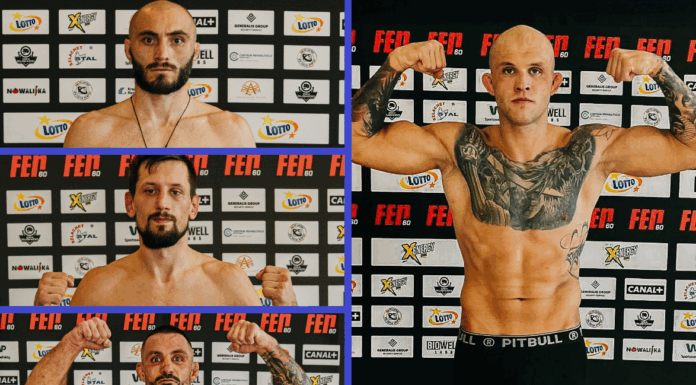 Wszyscy gotowi na FEN 60! Tylko jeden zawodnik nie zrobił wagi przed galą w Piotrkowie Trybunalskim