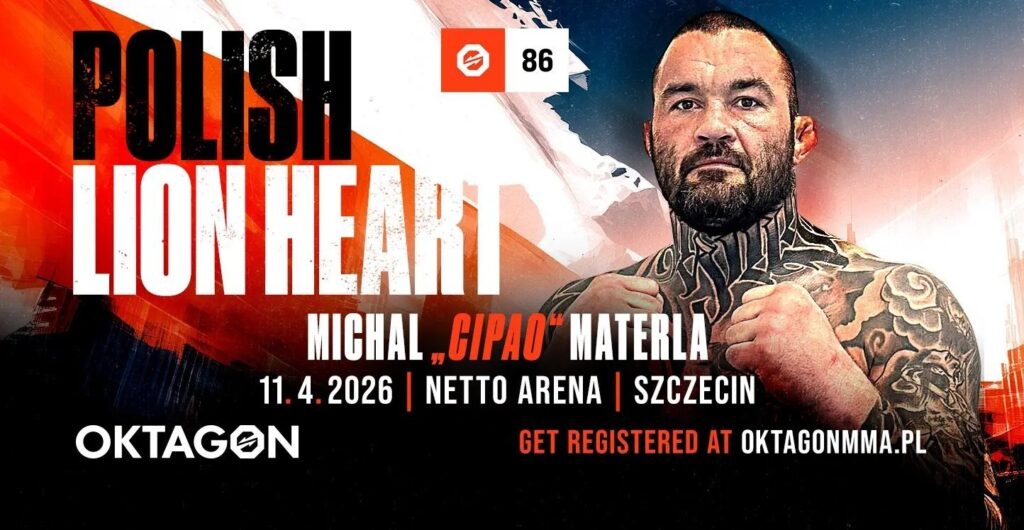 Materla wystąpi na pierwszej gali OKTAGON MMA w Polsce. Poznaliśmy termin i datę
