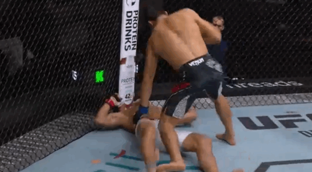 UFC Qatar: Myktybek Orolbai ciężko nokautuje Jacka Hermanssona w pierwszej rundzie [WIDEO]