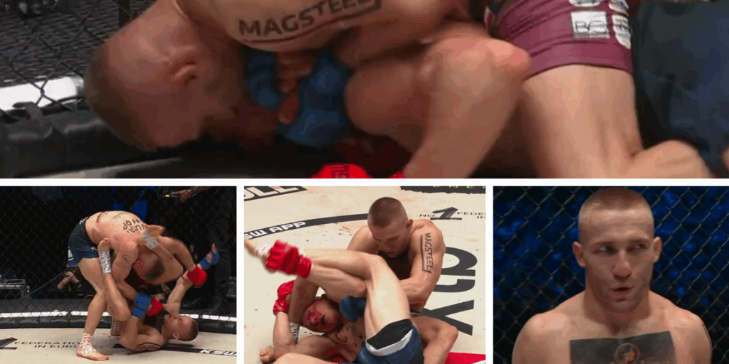 XTB KSW 112: Doskonały występ Kamila Szkaradka! Polak zdominował i udusił Polishchuka! [WIDEO]