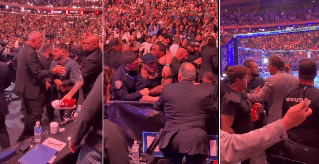 Bójka na UFC 322: Dillon Danis i team Nurmagomedova pobili się na trybunach [WIDEO]