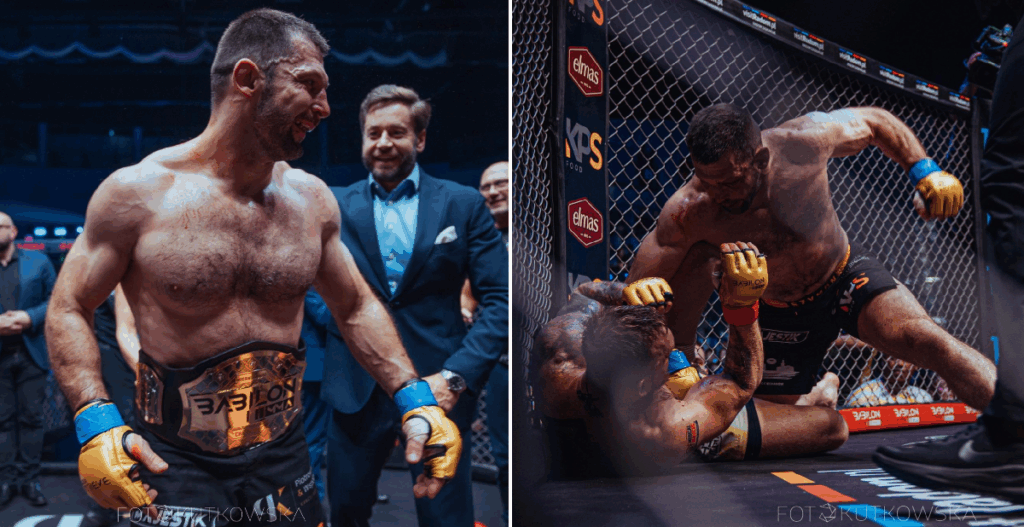 Babilon MMA 55: Szymon Kołecki nokautuje Łazarza w rewanżu i zostaje mistrzem Babilon MMA!