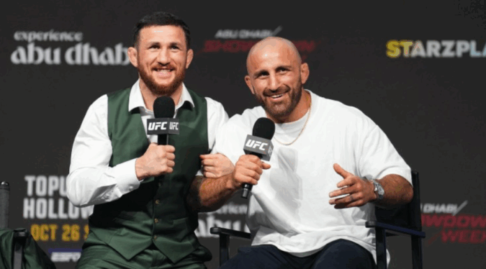 Merab Dvalishvili o potencjalnej walce z Alexandrem Volkanovskim: „Nie wyzywam go, ale jeśli UFC każe – zawalczę”
