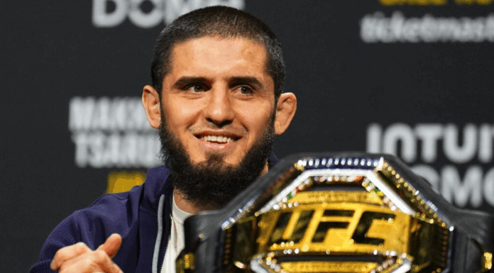 Islam Makhachev wskazał rywala po UFC 322. „To największe nazwisko w kategorii półśredniej”