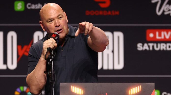Dana White odpalił się na fana za pytanie. „Zamknijcie się, ku**a, wszyscy”