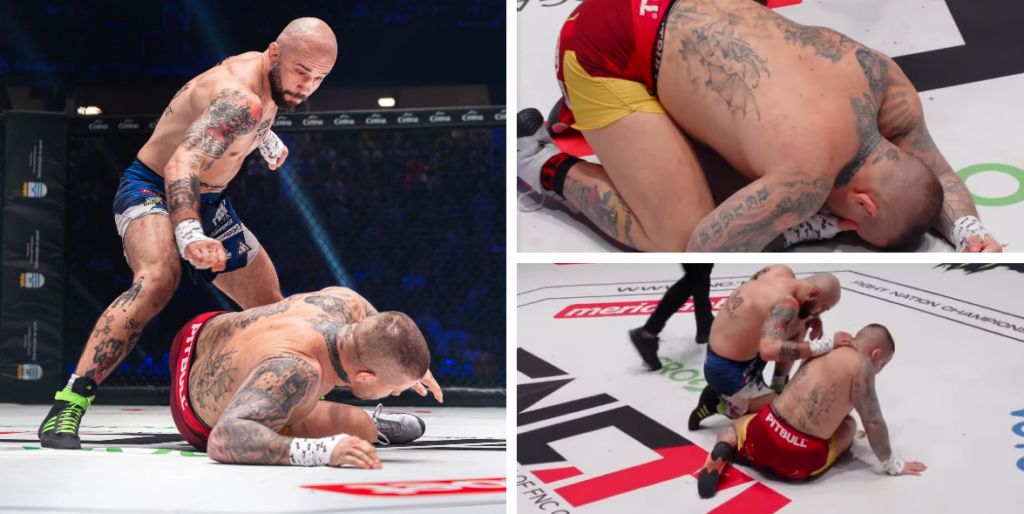 FNC 26: Artur „Kornik” Sowiński brutalnie zakończył rewanż z „Psychopatą”! Nokdauny i szybki finisz na gołe pięści [WIDEO]