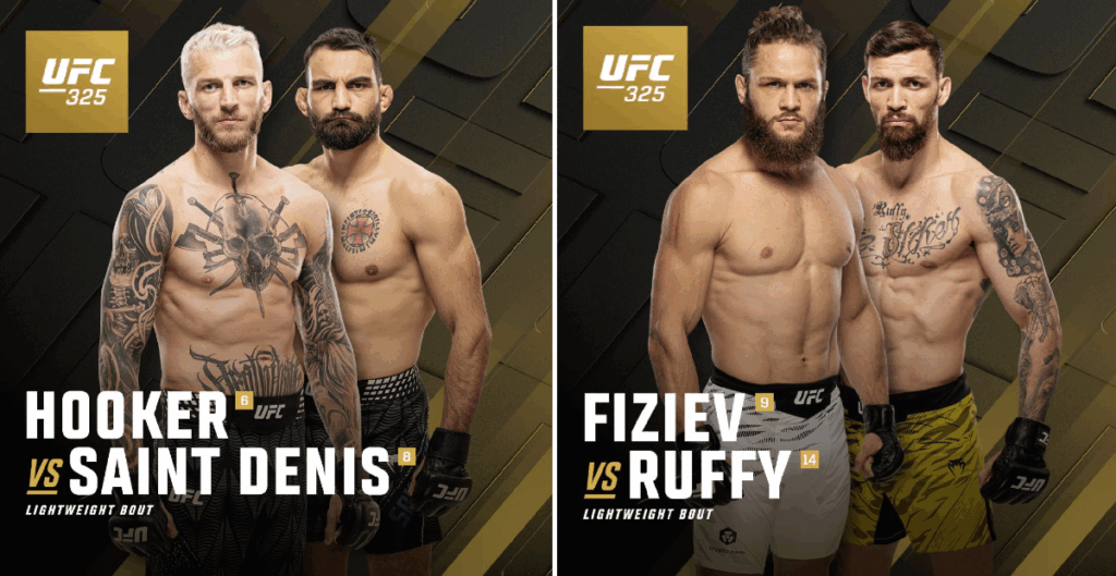 Hooker kontra Saint-Denis i Fiziev kontra Ruffy na UFC 325. Gdzie w tym Gamrot?