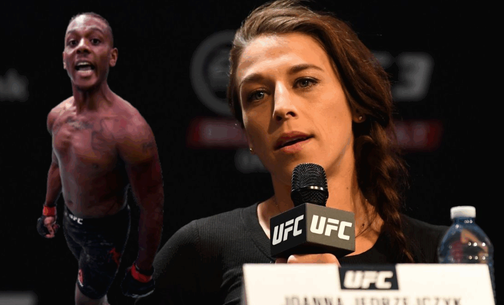 Joanna Jędrzejczyk zabiera głos po burzliwej wymianie z Jamahalem Hillem: „Nie zasługuję na groźby” Joanna Jędrzejczyk zabiera głos po burzliwej wymianie z Jamahalem Hillem: „Nie zasługuję na groźby”