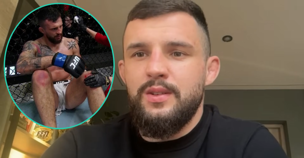 Cezary Oleksiejczuk wygrał debiut w UFC, ale zapłacił zdrowiem: „Kolano nie wytrzymało”