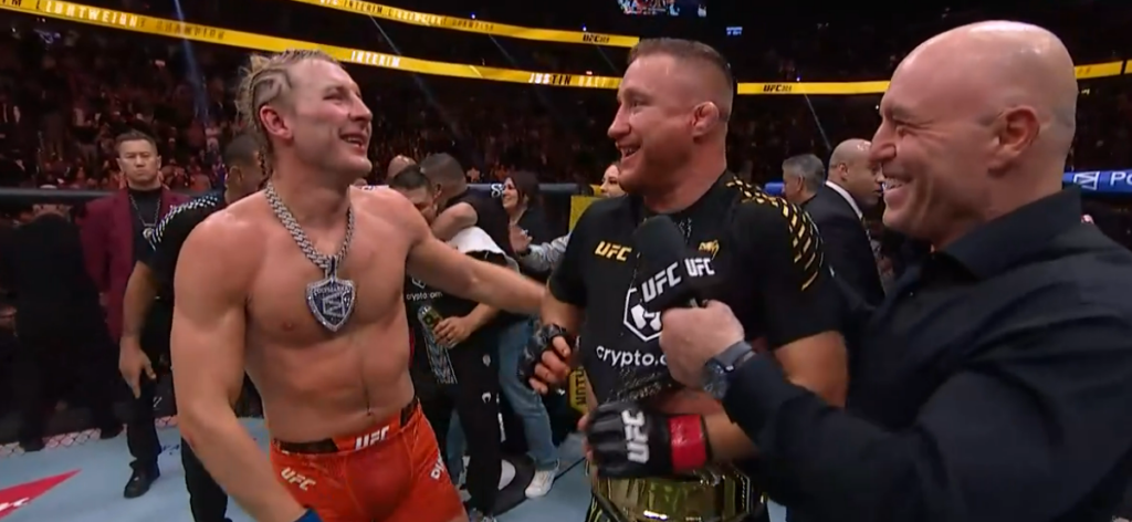UFC 324: Justin Gaethje wygrał wojnę z Paddym Pimblettem po pięciu rundach!