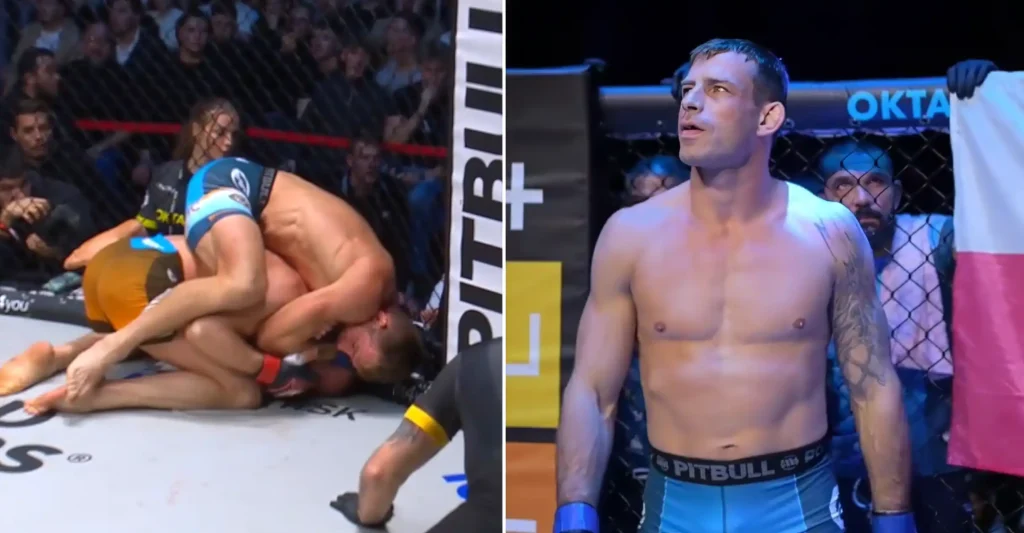 Jotko uciszył Düsseldorf! Polak udusił Engizeka i zwyciężył w finale TipSport Gamechanger na gali Oktagon 82 [WIDEO]