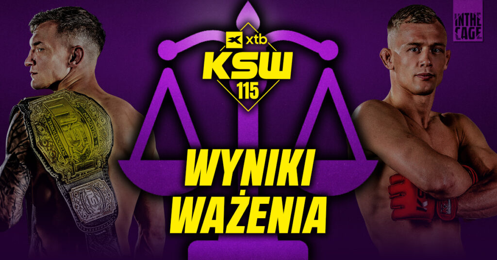 XTB KSW 115 – wyniki ważenia. Jeden zawodnik poza limitem