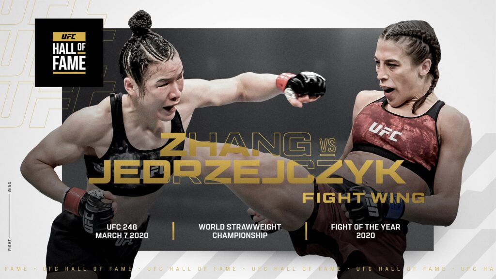 Kultowa walka kobiet trafia do UFC Hall of Fame! Zhang Weili vs. Joanna Jędrzejczyk wyróżnione