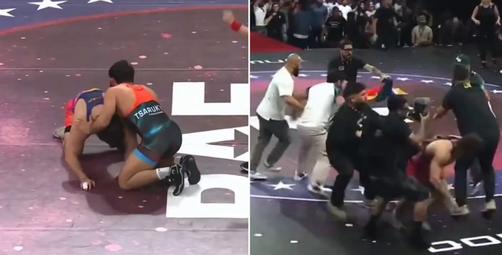 Tsarukyan rozpętał bójkę po zwycięstwie w zapasach. Będą konsekwencje ze strony UFC? [WIDEO]
