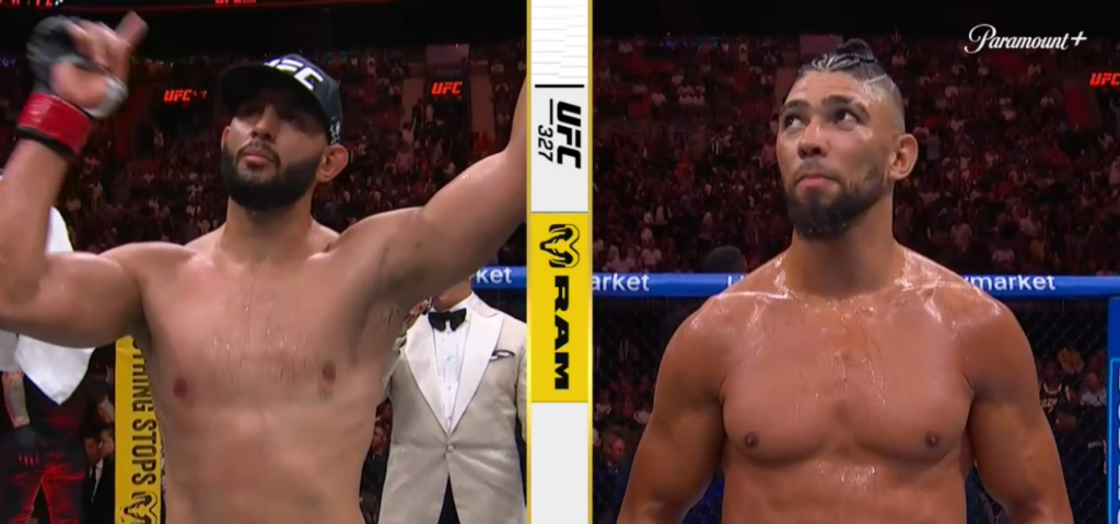 UFC 327: Dominick Reyes wygrywa niejednogłośną decyzją z Johnnym Walkerem po kiepskiej walce