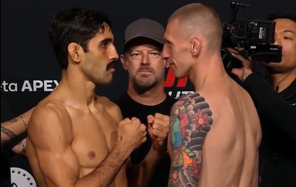 Robert Ruchała twarzą w twarz z Jose Delano przed UFC Vegas 115 [WIDEO]