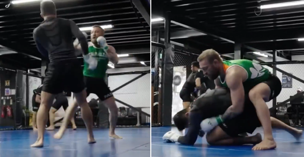 McGregor wraca do sparingów. Irlandczyk trenuje z byłym zawodnikiem UFC [WIDEO]